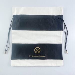 Vix Paula Hermanny Striped Beach / Swimsuit Drawstring Bag